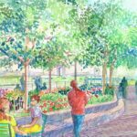 An illustration of a park