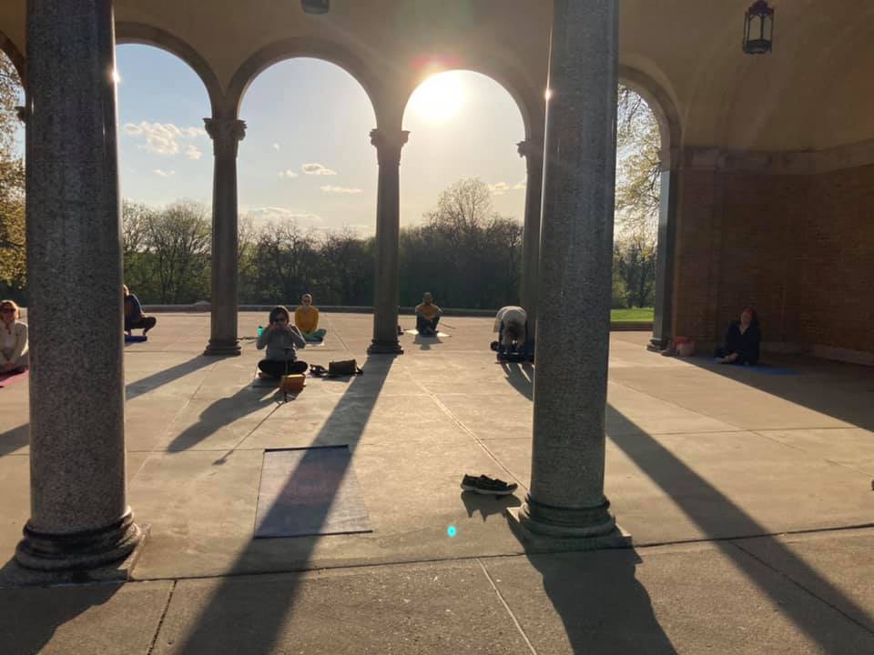Free yoga class in Mt. Echo Park