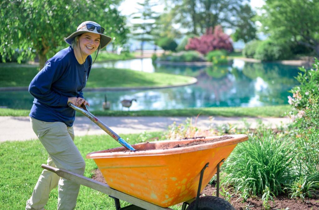 Cincinnati parks staff member at the Mayor's Corporate Challenge