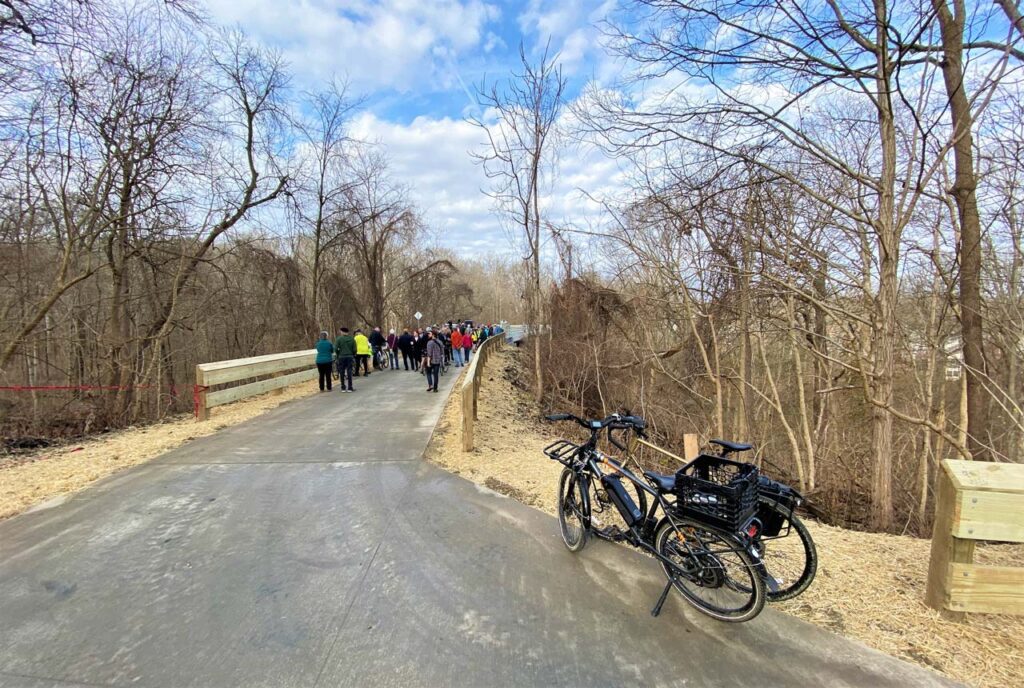 The Wasson Way and CROWN trail in Ault Park