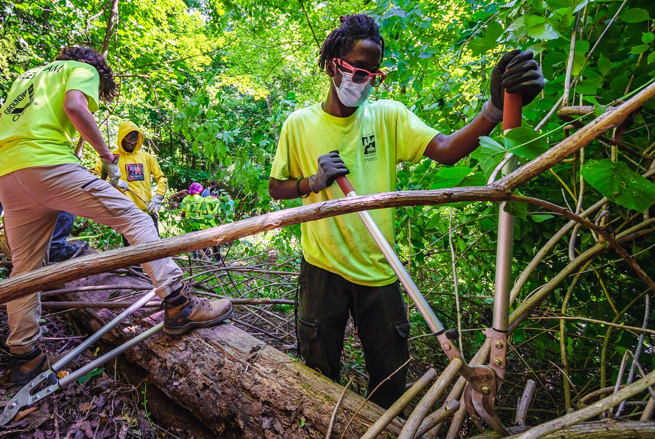 Green Team for Groundwork ORV in Mt. Airy Forest