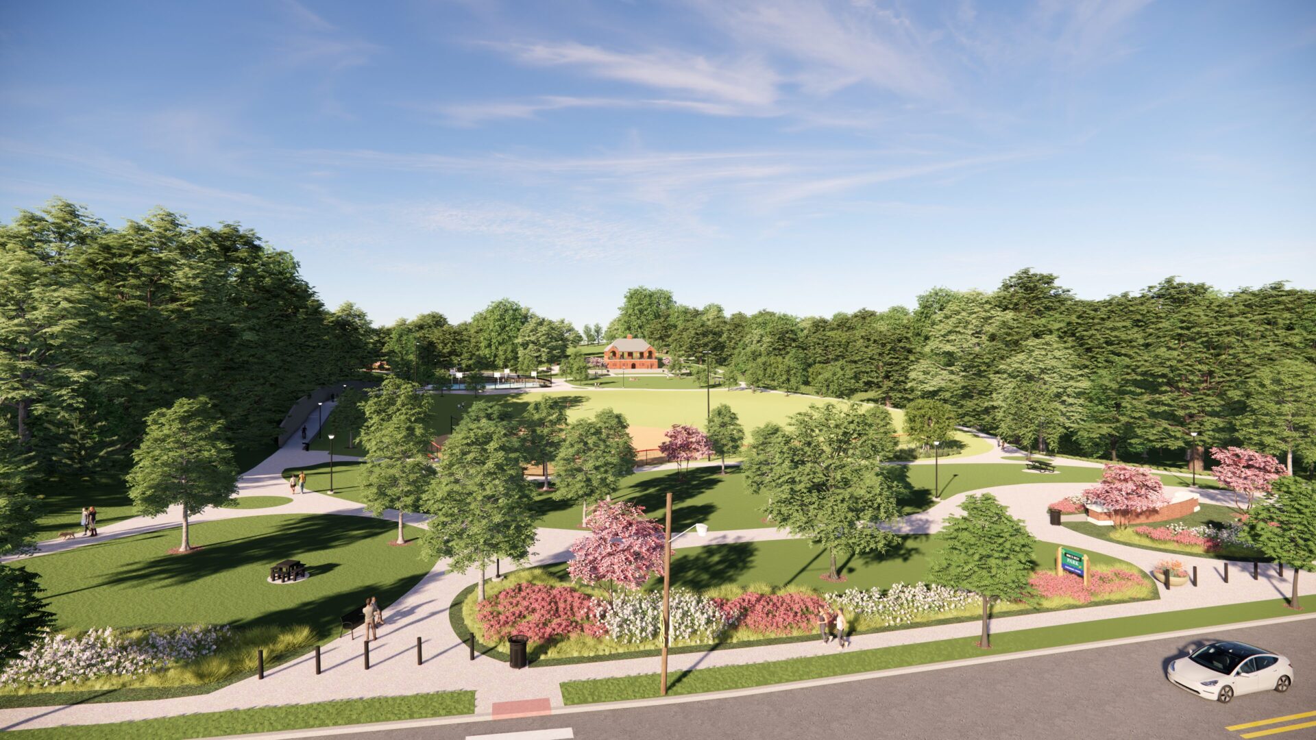 Renderings of restored Pavillion in Owl's Nest Park